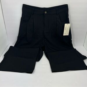 VOGUE STYLING WIDE LEG PANTS, JET BLACK COLOR, XL SIZE, 2 POCKETS IN FRONT